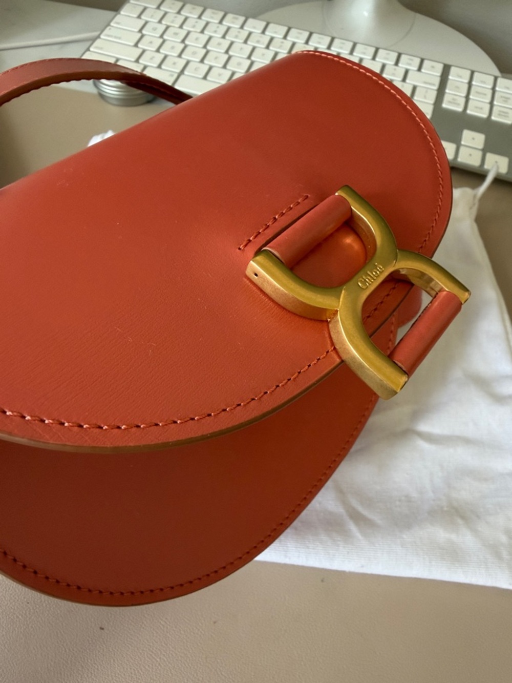 CHLOE Marcie Mini Flap Leather Crossbody - Picture 12 of 13